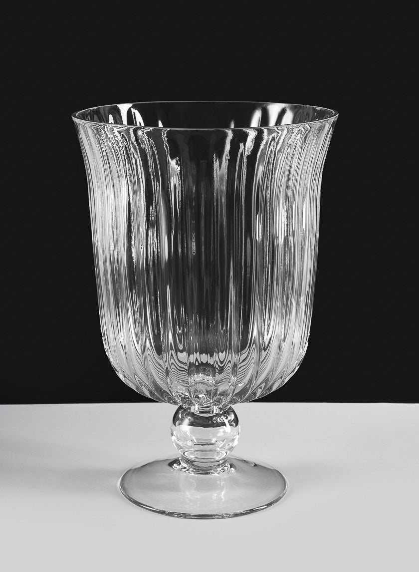 Versailles Pleated Glass Urn Decor Jamaligarden