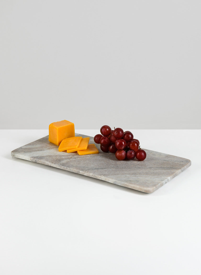 11.5in Long Handcrafted White Marble Tray Decor Jamaligarden