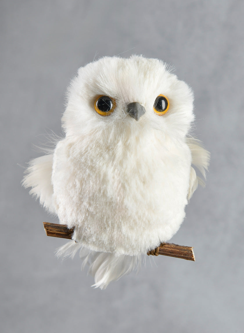 3in Long Mini White Hanging Owl Decor Jamaligarden