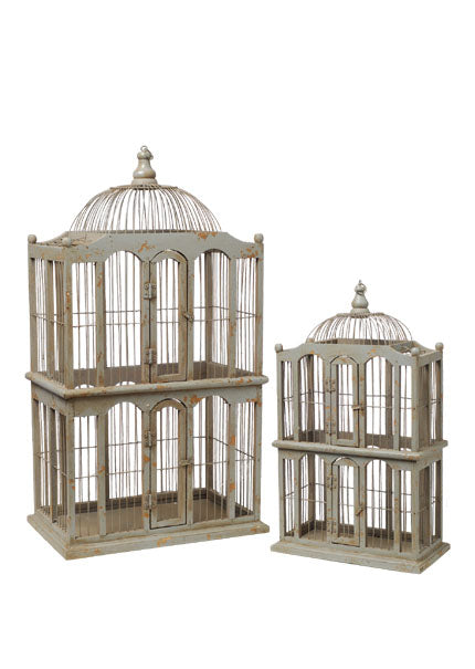 Antiqued Oblong Decorative Birdcages Decor Jamaligarden