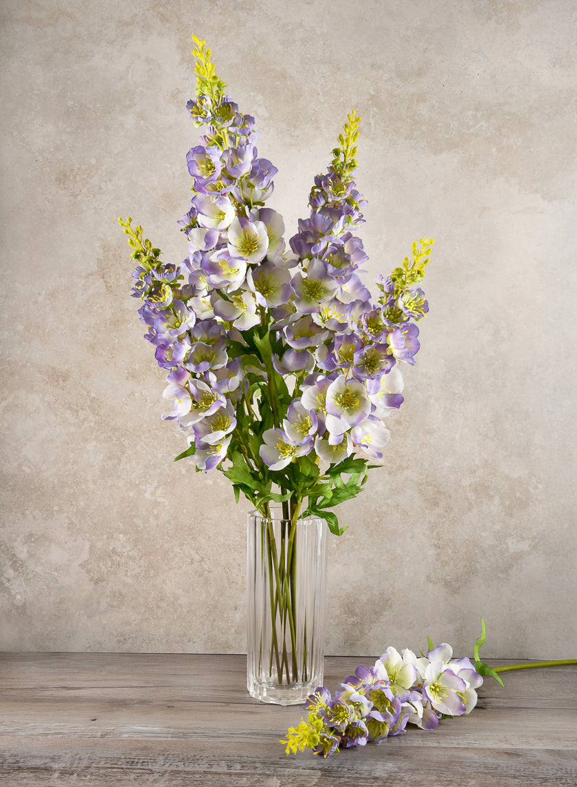33.5in Long Blue Delphinium Decor Jamaligarden