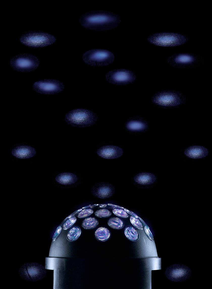 7in White L.E.D. Disco Fireball Decor Jamaligarden