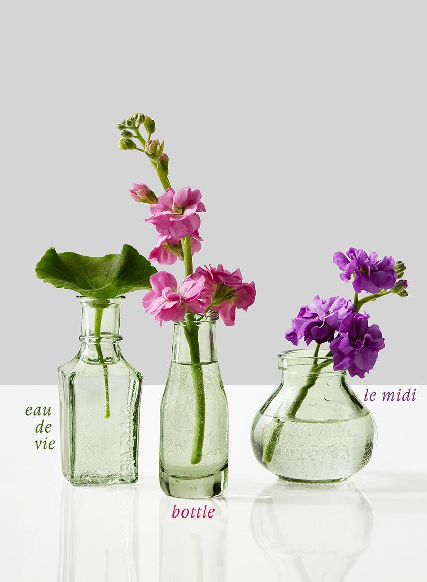 Mexican Green Glass Bud Glass Vases Decor Jamaligarden