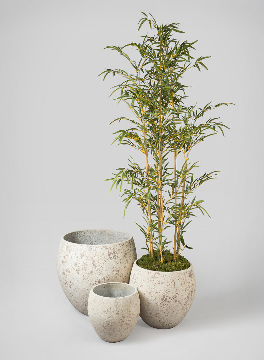 Safi Fiber Cement Egg Planters Decor Jamaligarden