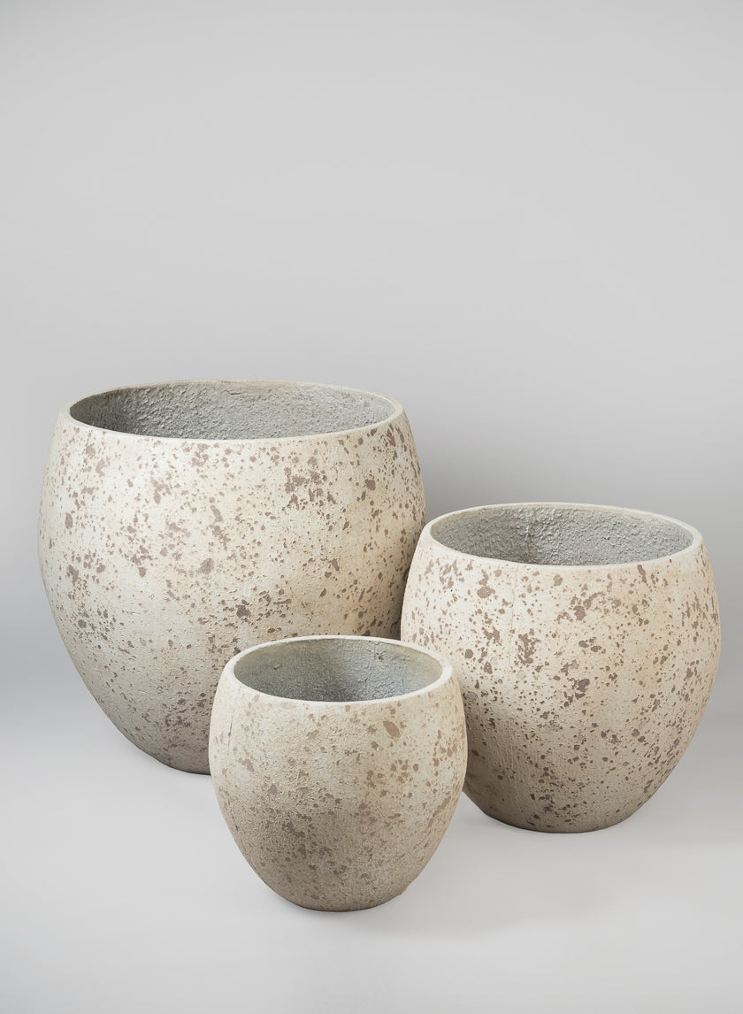 Safi Fiber Cement Egg Planters Decor Jamaligarden