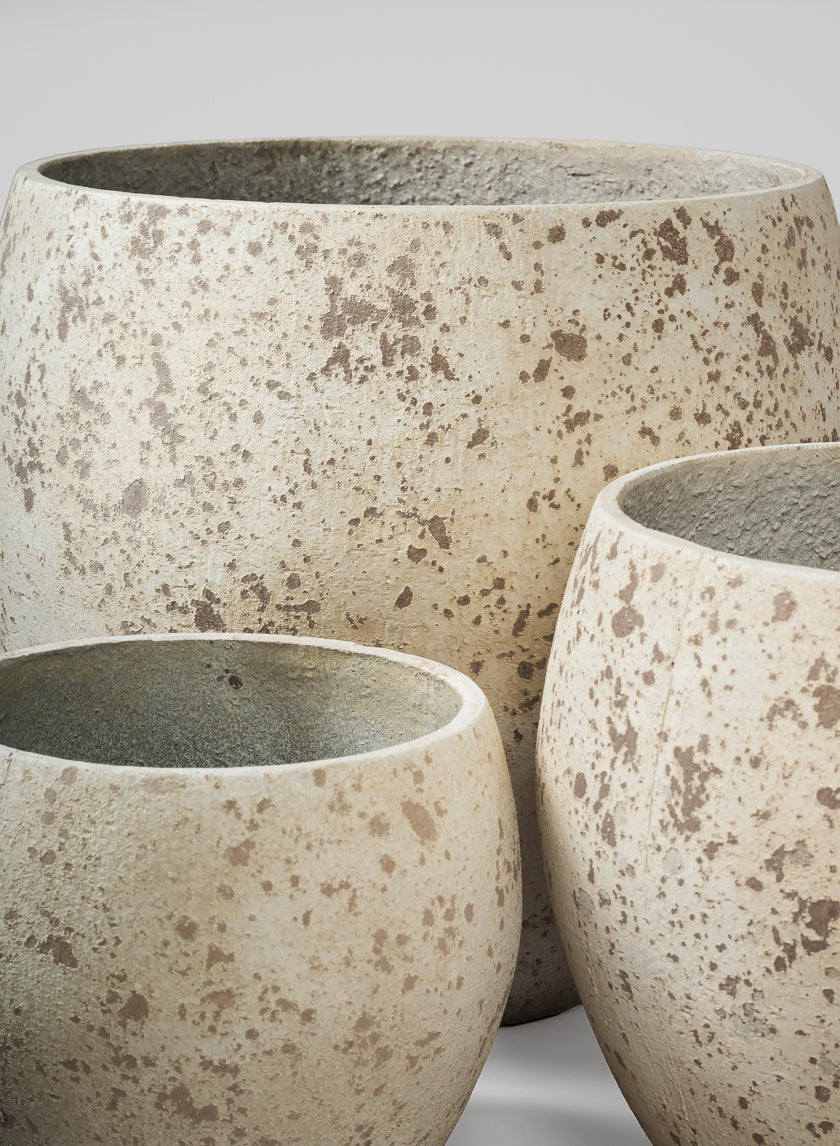 Safi Fiber Cement Egg Planters Decor Jamaligarden