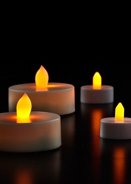 Superbright L.E.D. Tea Light &amp; Jumbo L.E.D. Tea Light Decor Jamaligarden