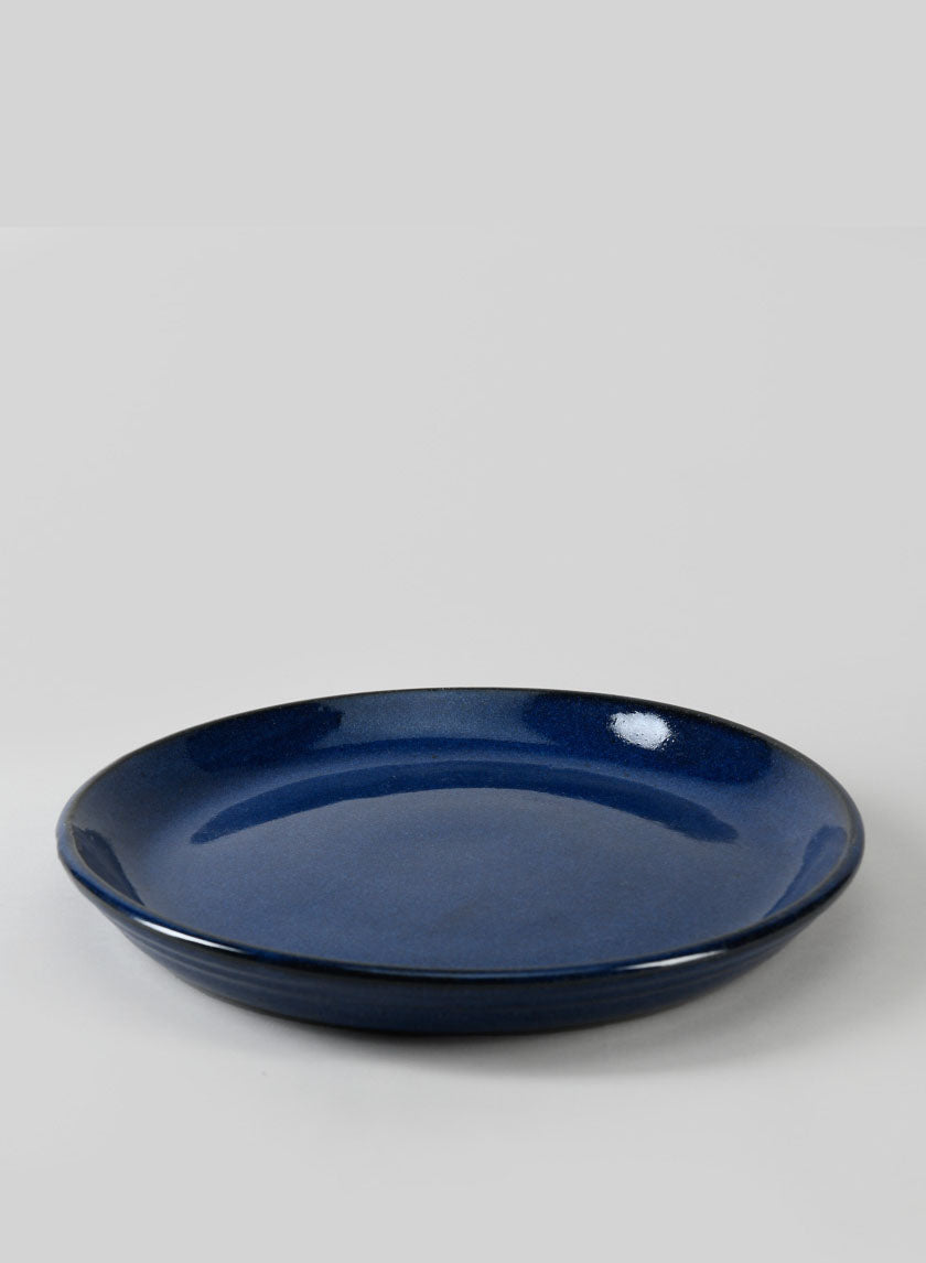 Falling Blue Ceramic Saucers Decor Jamaligarden