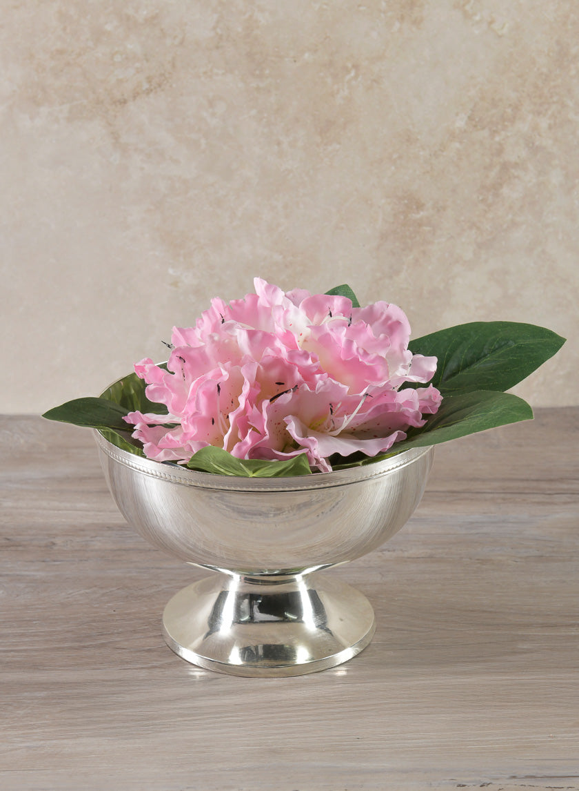 6in Wide Silver Bowl Decor Jamaligarden