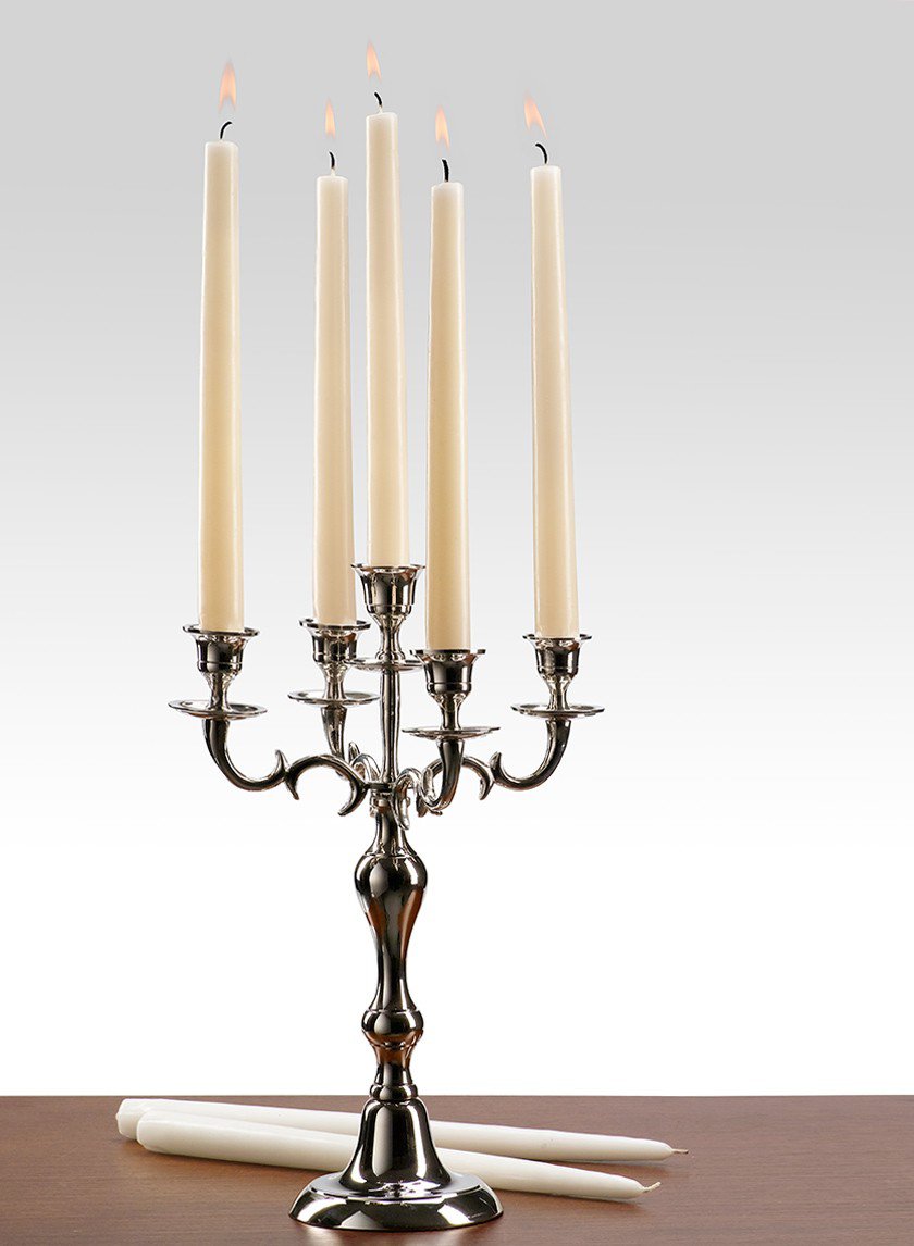 White & Ivory Taper Candles Decor Jamaligarden