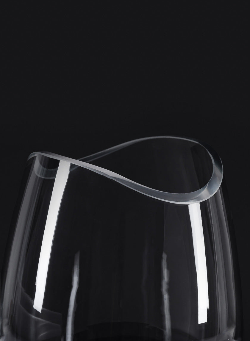 7in Tall Deco Cut Glass Vase Decor Jamaligarden