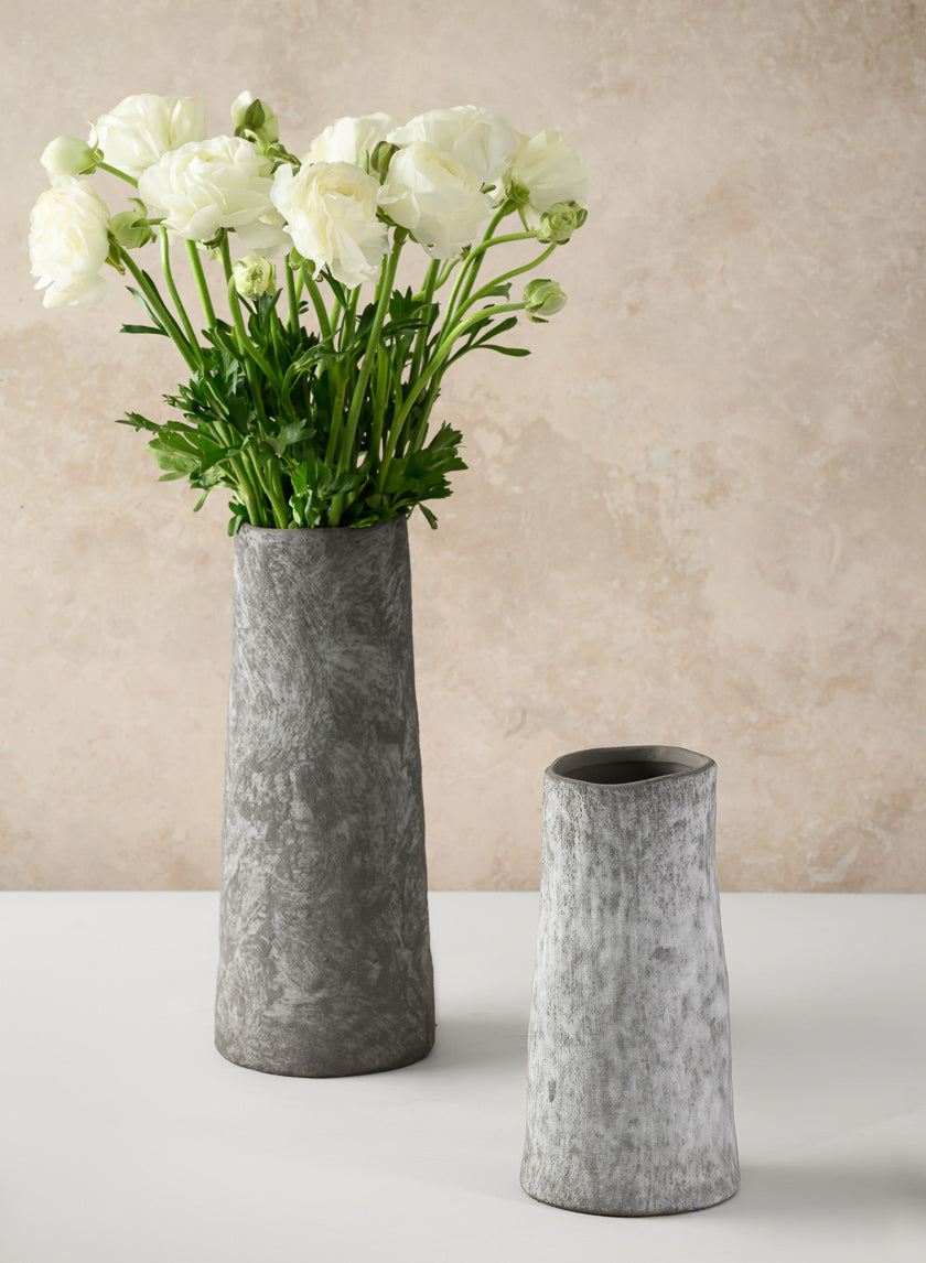 Iquitos Venetian Grey Ceramic Vase Decor Jamaligarden