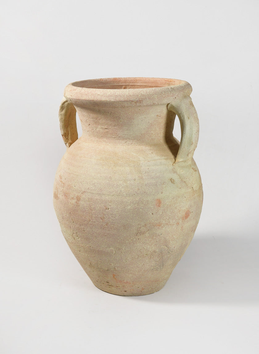 12.5in Tall Ethos Clay Jar with Handles Decor Jamaligarden