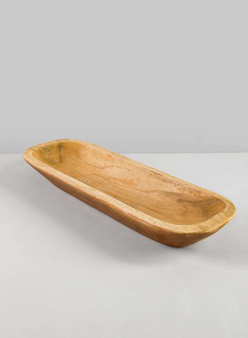 16in Long Padang Rectangular Wood Bowl Decor Jamaligarden