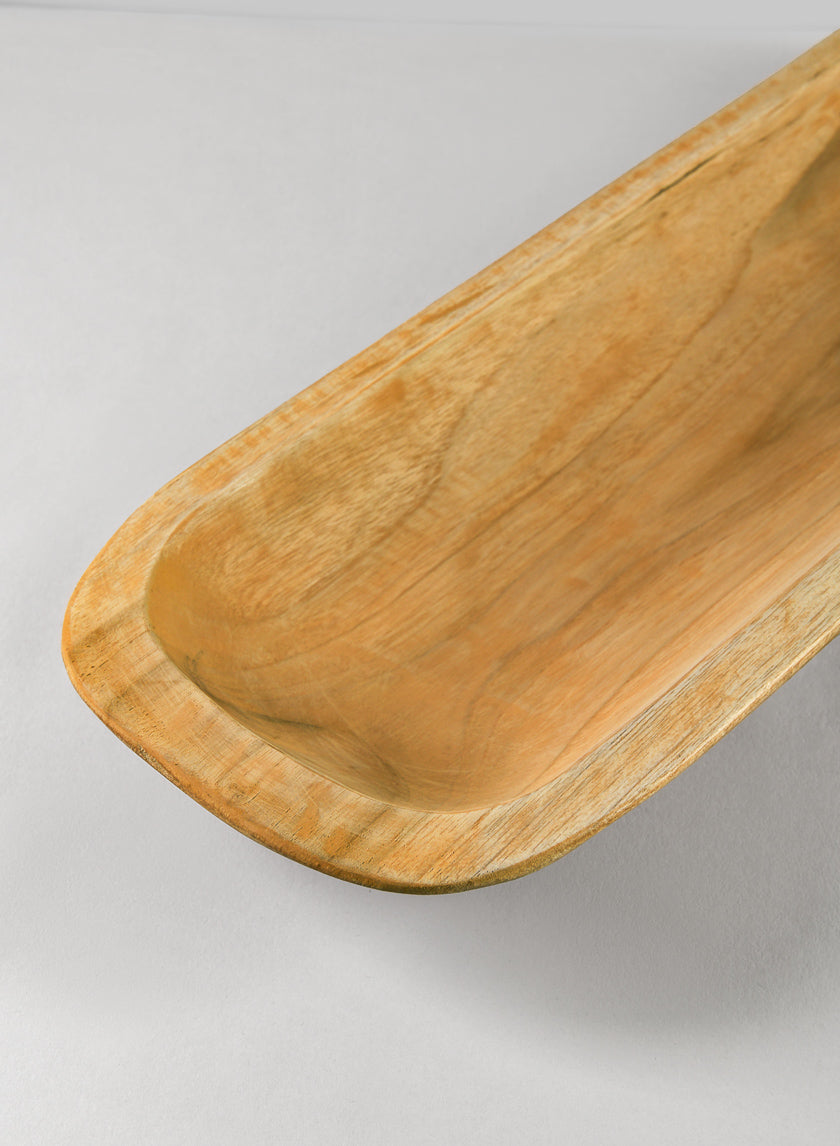 16in Long Padang Rectangular Wood Bowl Decor Jamaligarden