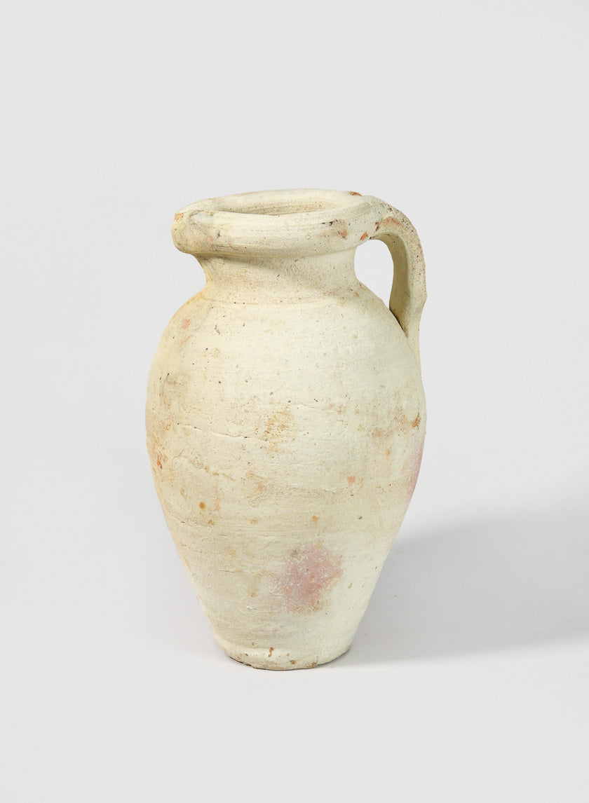 Tunisian Handmade Paros Vase with Handle Decor Jamaligarden 9.75in Tall EACH