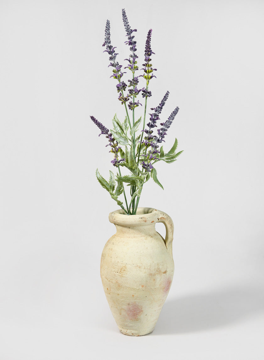 Tunisian Handmade Paros Vase with Handle Decor Jamaligarden 7.75in Tall EACH