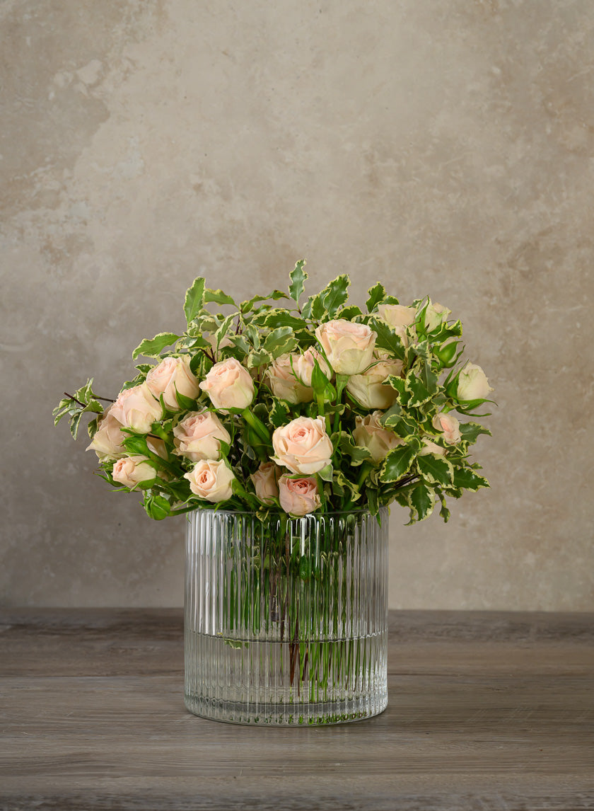 5in Tall Vienna Pleated Glass Cylinder Decor Jamaligarden