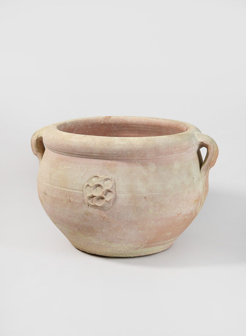 Tunisian Handmade Calyx Pot with 2 Handles Decor Jamaligarden