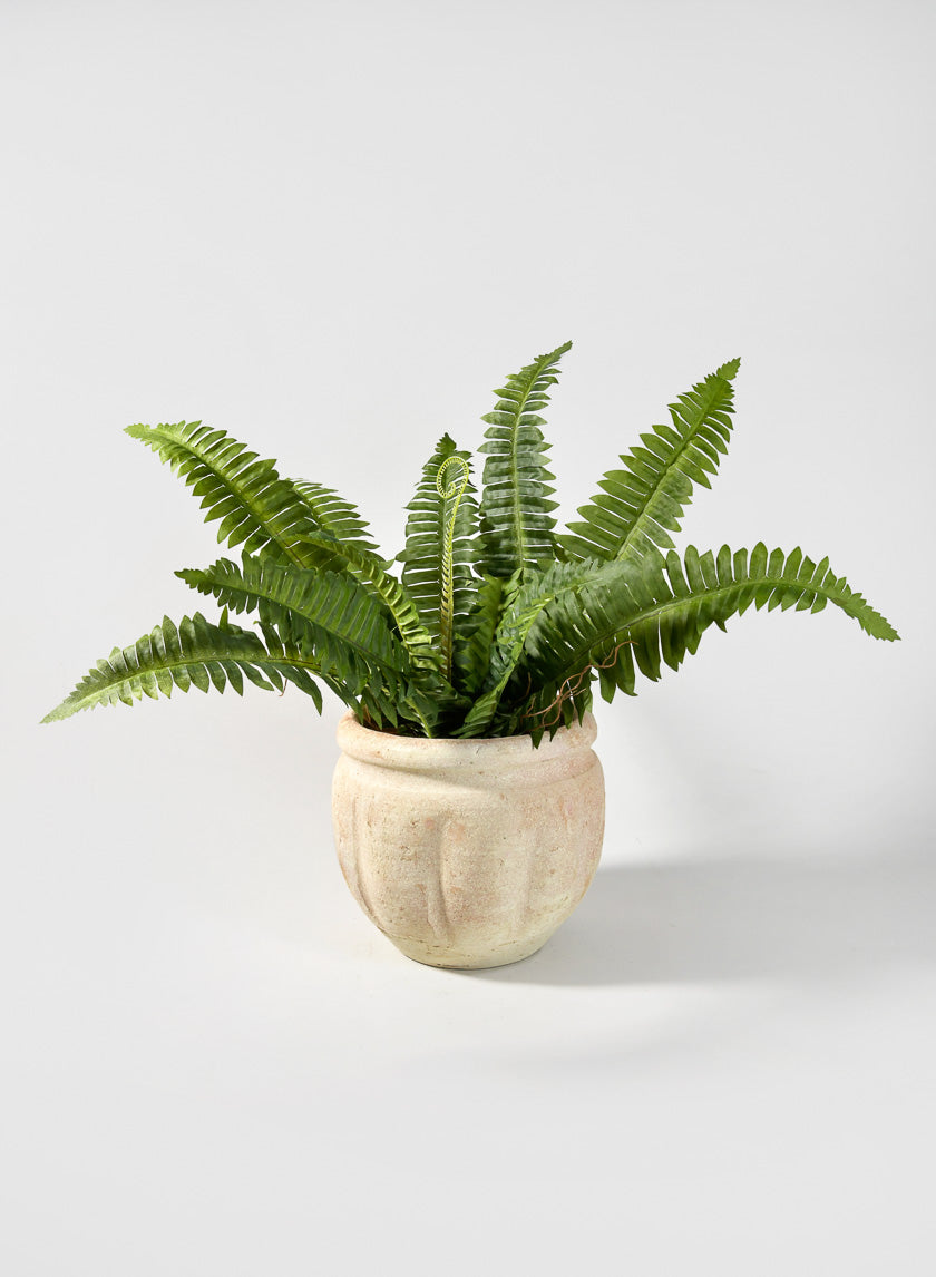 8in Wide Santorini Clay Pot Decor Jamaligarden