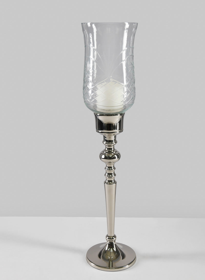 18in Tall Dalia Hurricane Candle Stand Decor Jamaligarden
