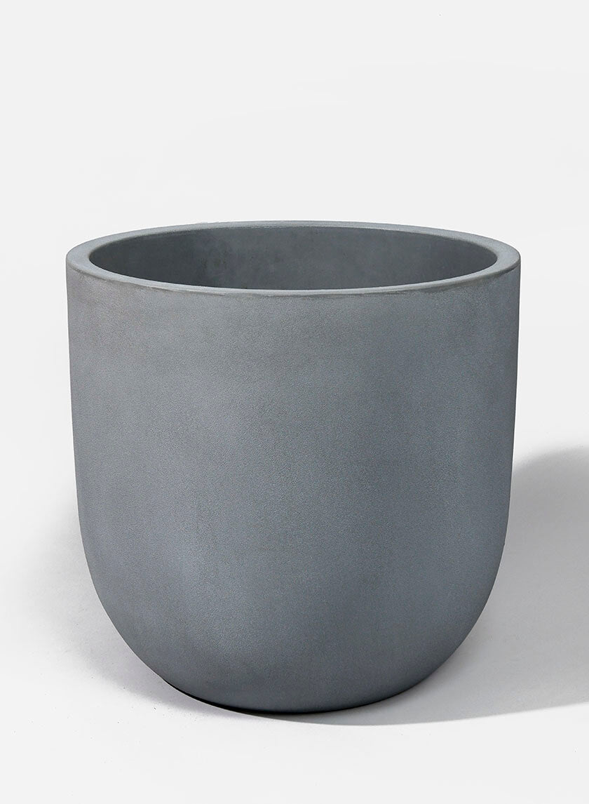20.75in Tall Uovo Light Gray Planter Decor Jamaligarden