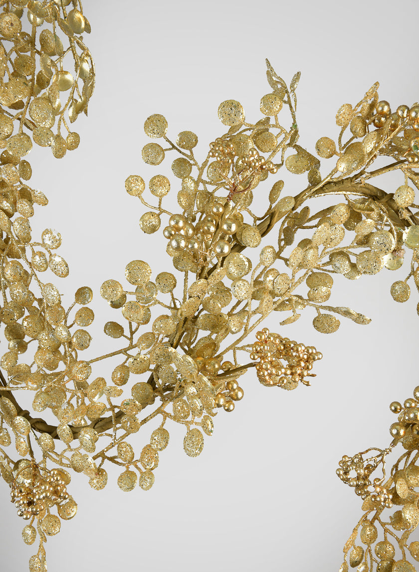 60in Long Gold Glitter Garland Decor Jamaligarden