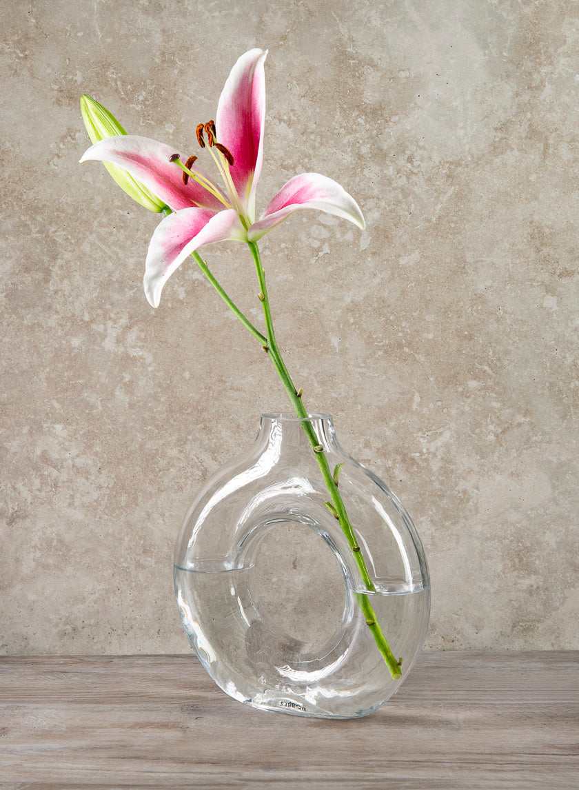 8in Tall Obelisk Deco Glass Vase Decor Jamaligarden