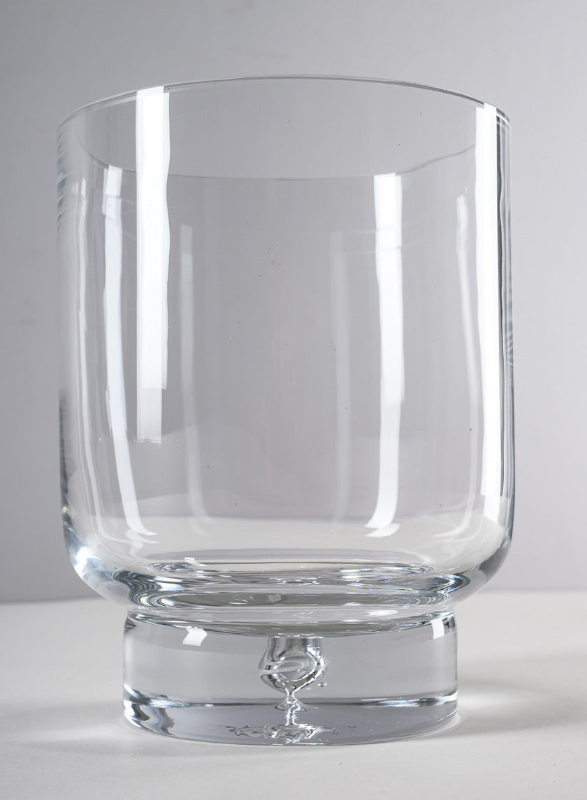 8in Tall Luxe Pedestral Glass Vase Decor Jamaligarden