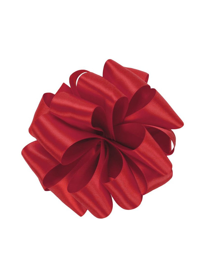 Red Double Face Satin Ribbon Decor Jamaligarden
