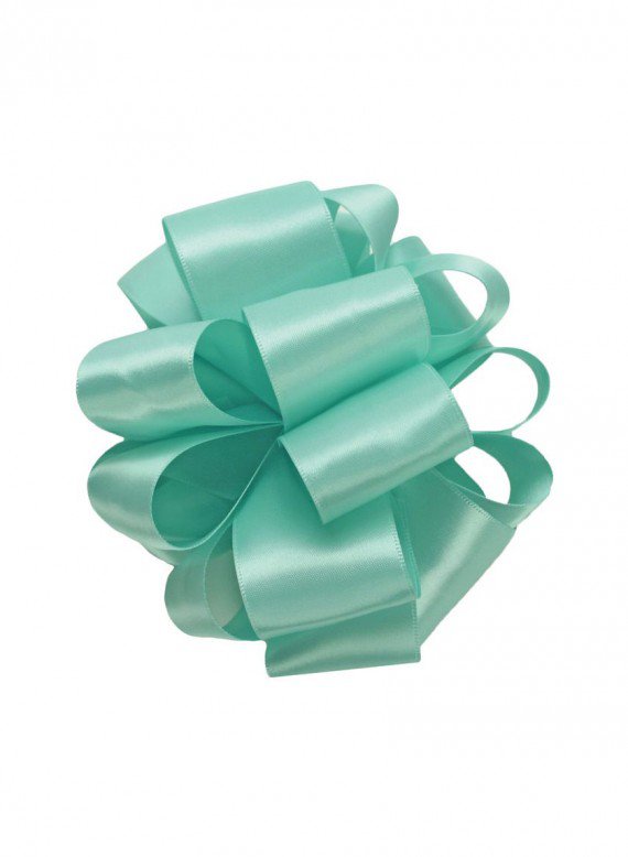 Aqua Double Face Satin Ribbon Decor Jamaligarden
