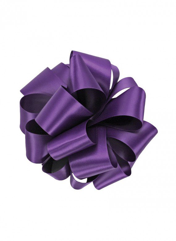 Regal Purple Double Face Satin Ribbon Decor Jamaligarden