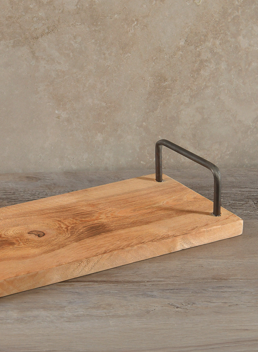 18in Long Raw Wood Serving Tray Decor Jamaligarden