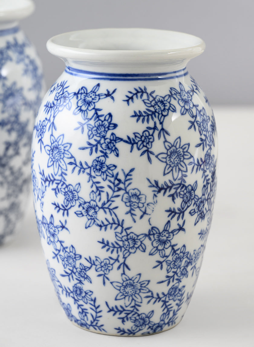 6in Tall Provence Ceramic Vase, Set of 2 Decor Jamaligarden