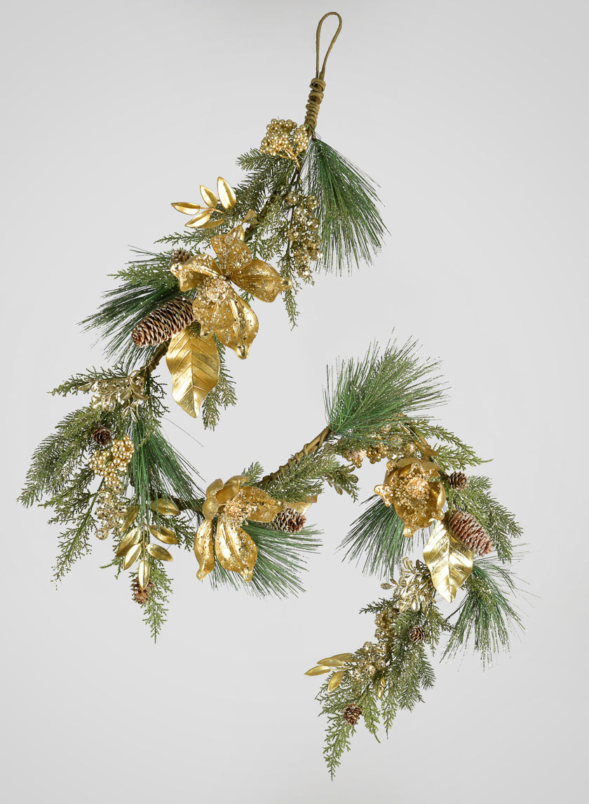 60in Long Magnolia Pine Garland Decor Jamaligarden