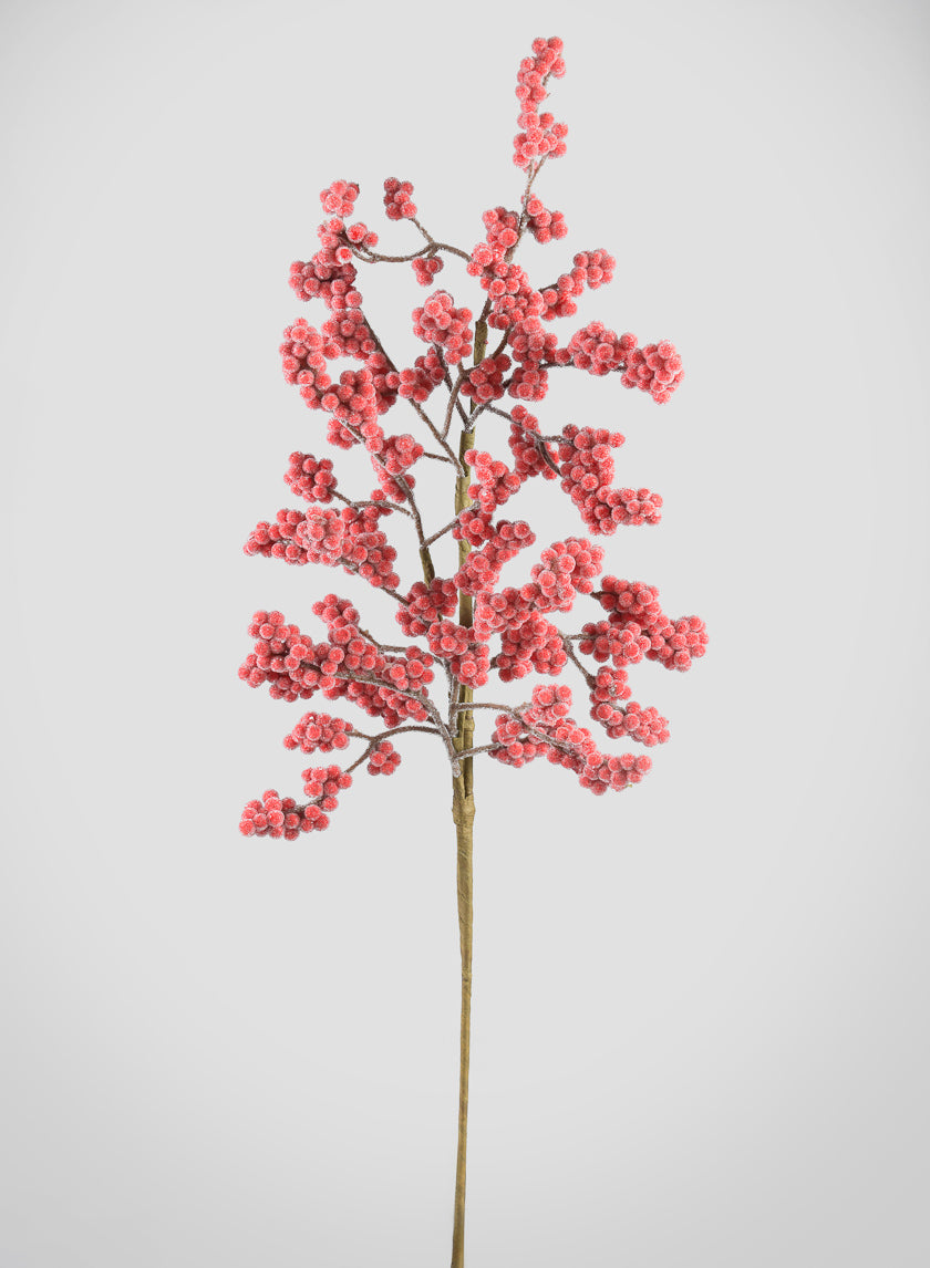 26in Long Red Berry Spray Decor Jamaligarden