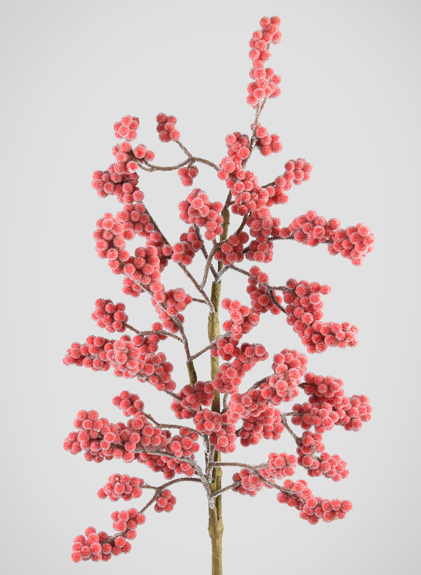 26in Long Red Berry Spray Decor Jamaligarden