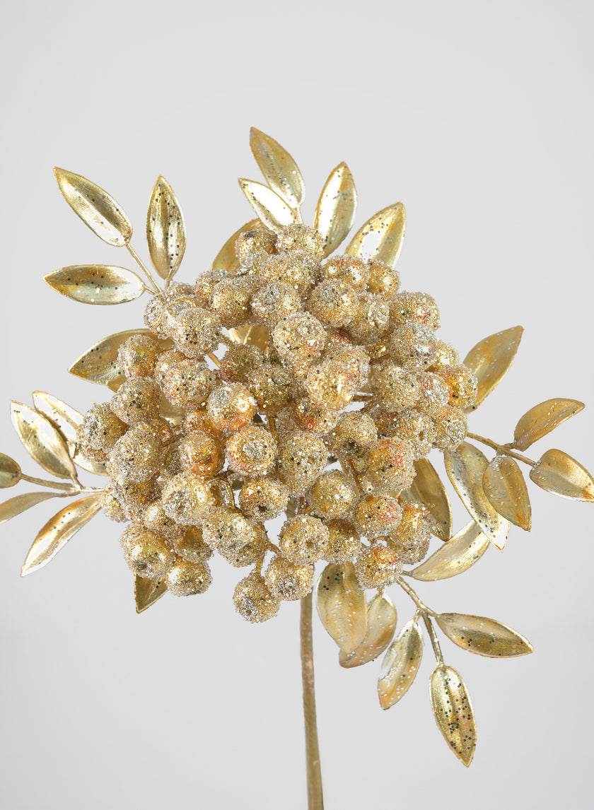 12in Long Gold Spray Decor Jamaligarden