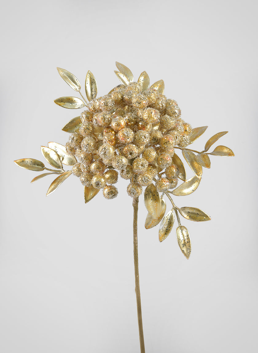 12in Long Gold Spray Decor Jamaligarden