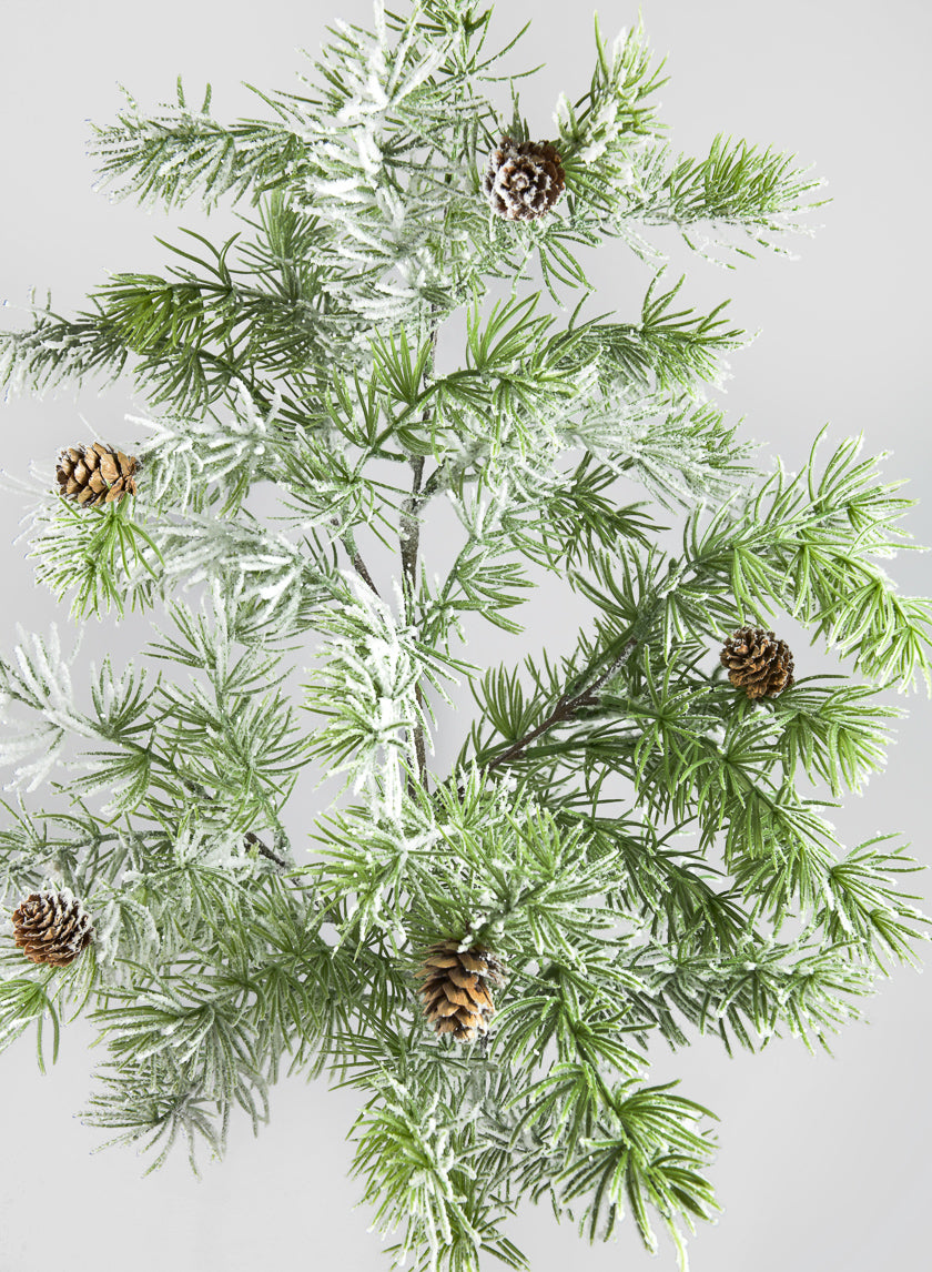33in Long Frosted Spray Decor Jamaligarden