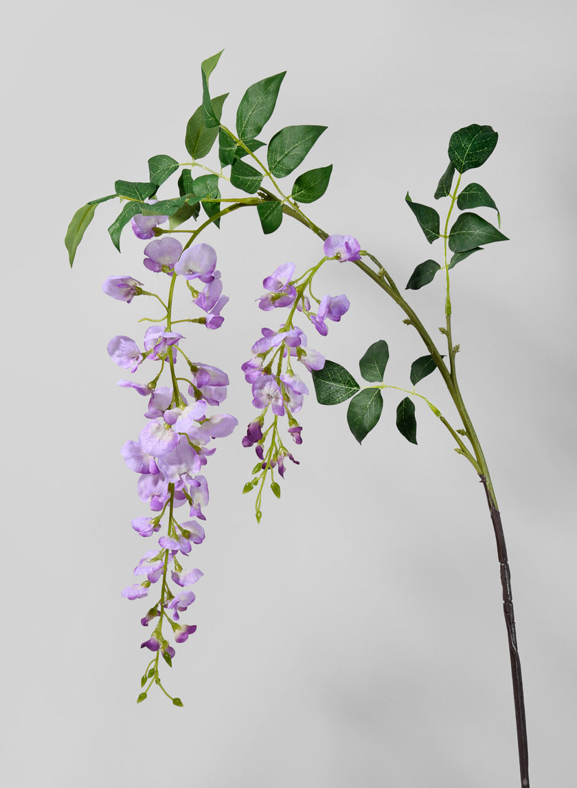 56.5in Long Medium Purple Wisteria Spray Decor Jamaligarden