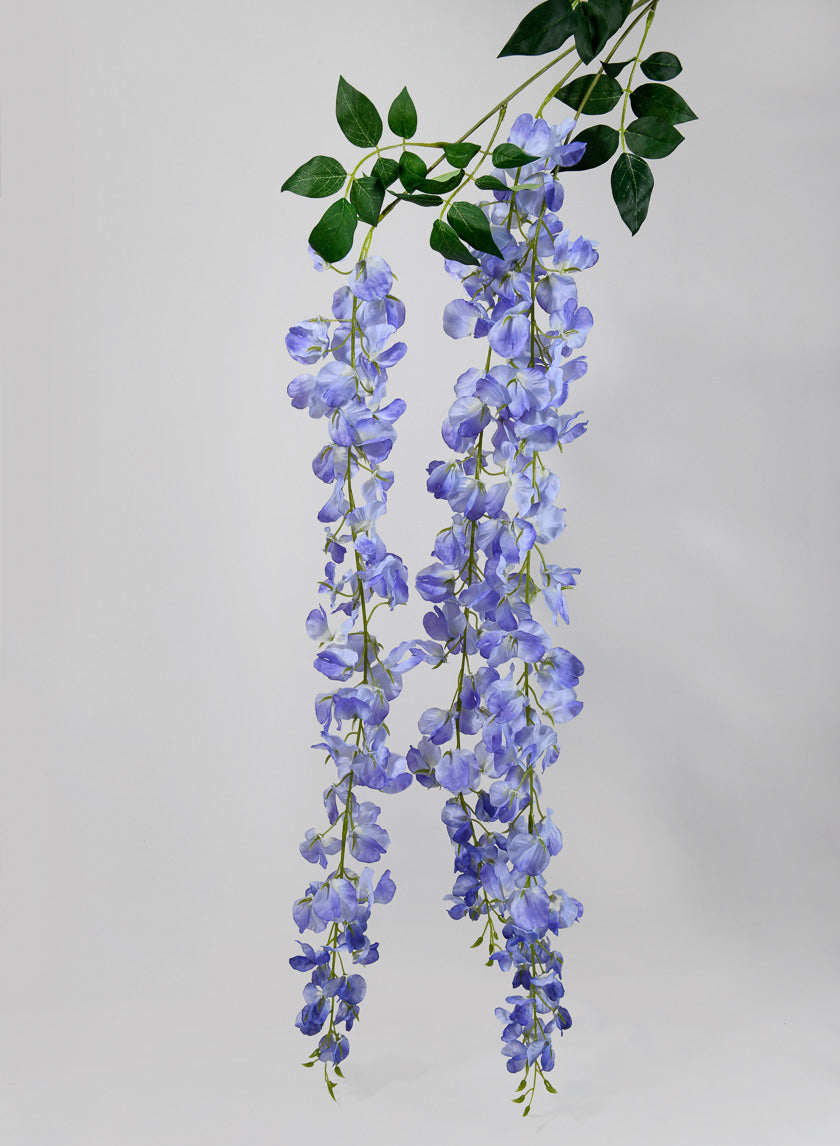 49in Long Triple Large Blue Wisteria Spray Decor Jamaligarden