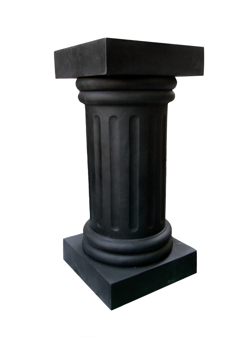28in Tall Black Pedestal Decor Jamaligarden