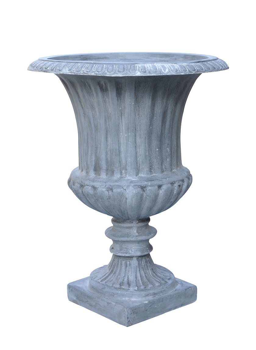 30in Tall Zinc Urn Decor Jamaligarden