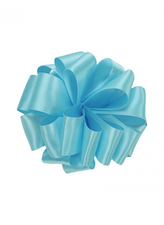 5/8in &amp; 1 1/2in Ocean Blue Double Face Satin Ribbon Decor Jamaligarden