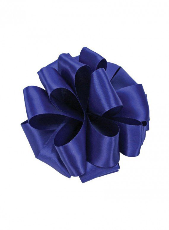 5/8in & 1 1/2in Royal Blue Double Face Satin Ribbon Decor Jamaligarden