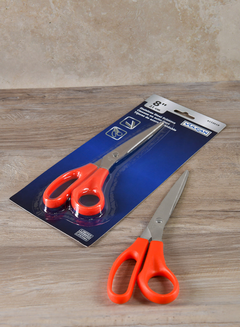 11in Long Cut Stainless Steel Blade Red Scissor Decor Jamaligarden