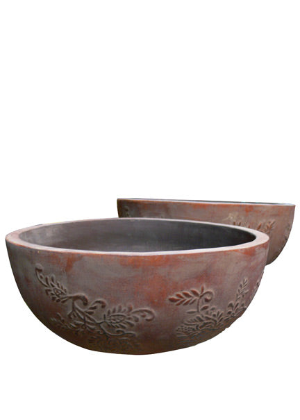 Rusty Terracotta Bowls Decor Jamaligarden