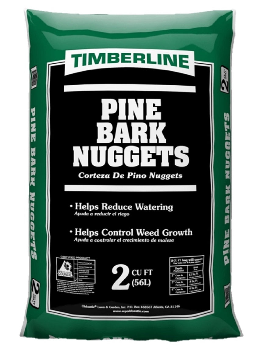 Timberline Pine Bark Nuggets 2cu ft Decor Jamaligarden
