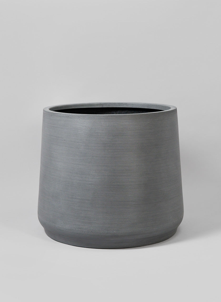 Alaric Gray Fiber Planter Decor Jamaligarden Gray 15.25in Tall EACH